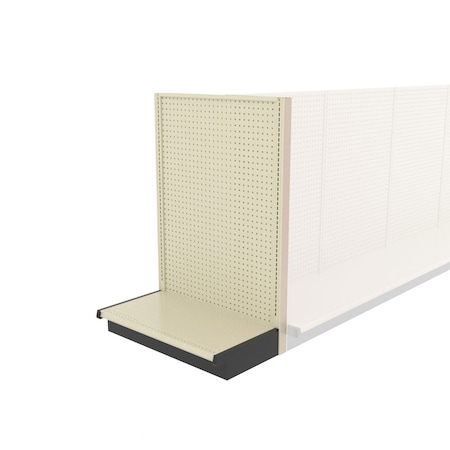 Lozier Shelving End Cap Display Unit, Platinum 36W 54H 16D P356U-EC